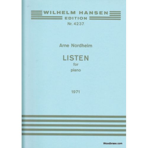 NORDHEIM ARNE - LISTEN FOR PIANO (1971)