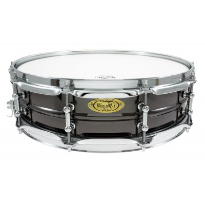 WORLDMAX BK-4014SH - BLACK DAWG 14" X 4" SNARE DRUM - BRASS SHELL