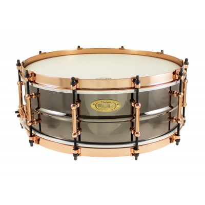 Worldmax Bk-5014sfxg - Caisse Claire Black Dawg 14 X 5 Aztec Gold Vintage - Fut Laiton