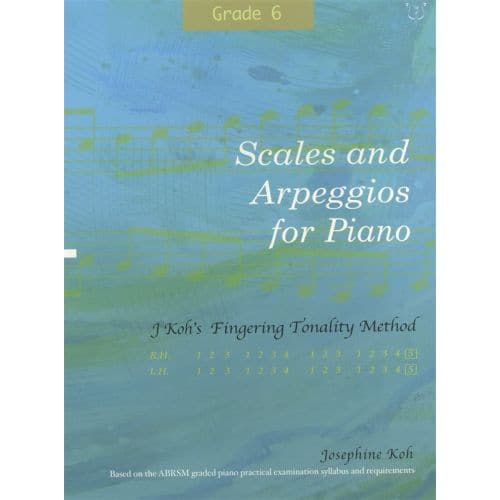 JOSEPHINE KOH SCALES AND ARPEGGIOS FOR PIANO FINGERING GR 6 - PIANO SOLO