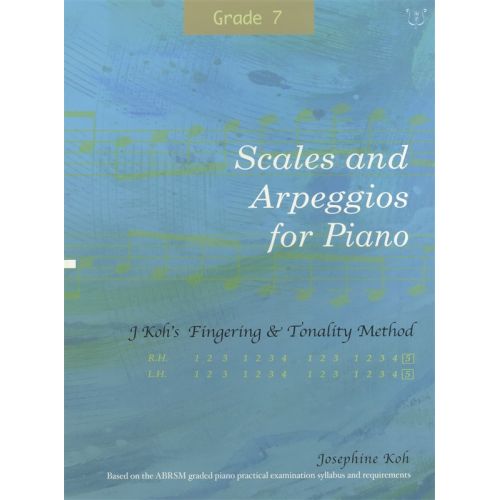 JOSEPHINE KOH SCALES AND ARPEGGIOS FOR PIANO FINGERING GR 7 - PIANO SOLO