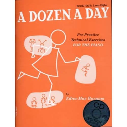 BURNAM EDNA MAE - DOZEN A DAY BOOK.4 + CD