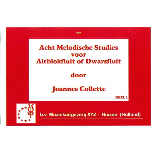 COLLETTE JOANNES - EIGHT MELODIC STUDIES PART 1 - DESCANT RECORDER AND PIANO