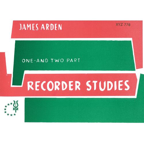 ARDEN JAMES - RECORDER STUDIES