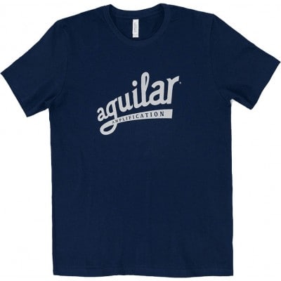 AGUILAR T-SHIRT NAVY-SILVER LARGE