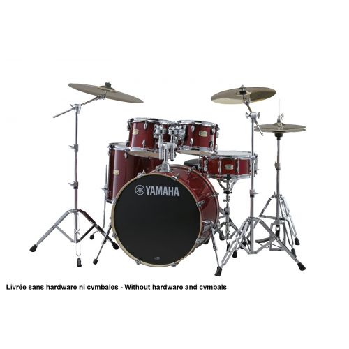 YAMAHA STAGE CUSTOM BIRCH - FUSION 20" - CRANBERRY RED (SENZA HARDWARE)