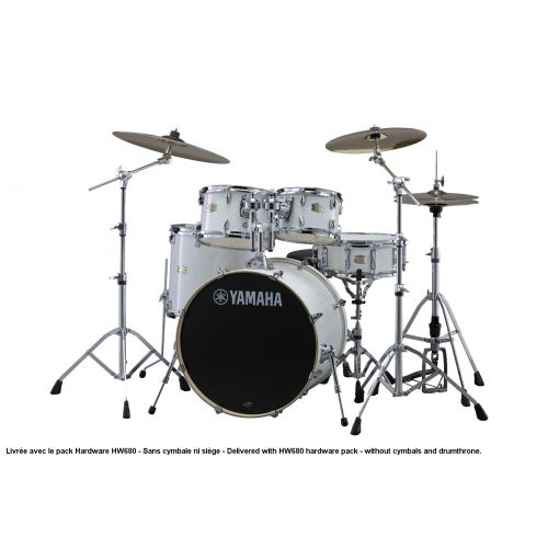 Yamaha Stage Custom Birch - Standard - Pure White + Pack Hardware Hw680w