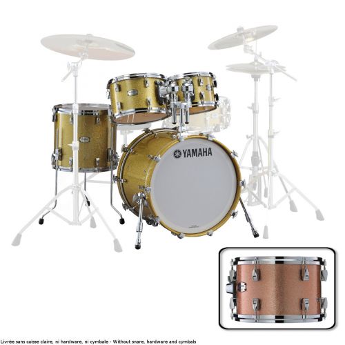 YAMAHA ABSOLUTE HYBRID MAPLE FUSION 20"X16" + 10" 12" 14" PINK CHAMPAGNE SPARK