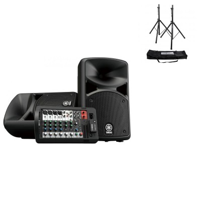 YAMAHA Stagepas 400BT 2X200W + 2 Stands Avec Housse