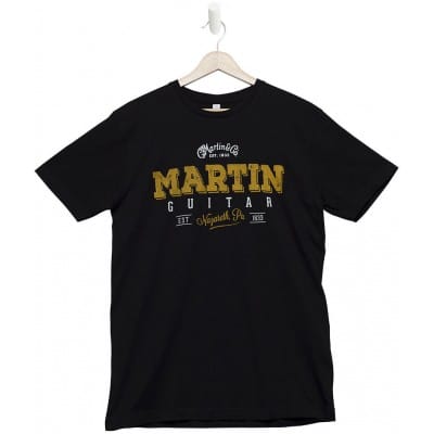 MARTIN & CO TEE-SHIRT, AUTHENTIC,BLACK,M