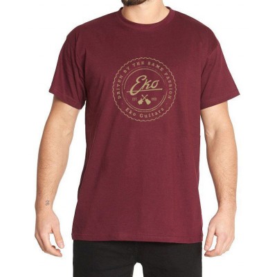 T-Shirt Logo Eko - Rouge Bordeaux (S)