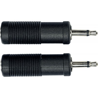 AD05 ADAPTATEUR JACK MALE 3.5 MM JACK FEM. 6.35 MM - LOT DE 2