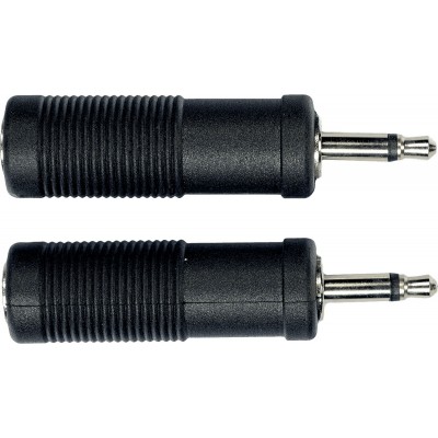YELLOW CABLE AD05 Adaptateur Jack Male 3.5 MM Jack Fem. 6.35 MM - Lot de 2
