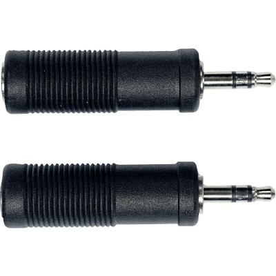 Adaptateur Jack Male 3.5 MM Stéréo Jack Fem. 6.35 MM - Lot de 2
