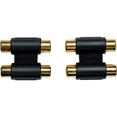 ADAPTATEUR RCA FEM. 2 RCA FEM. - LOT DE 2