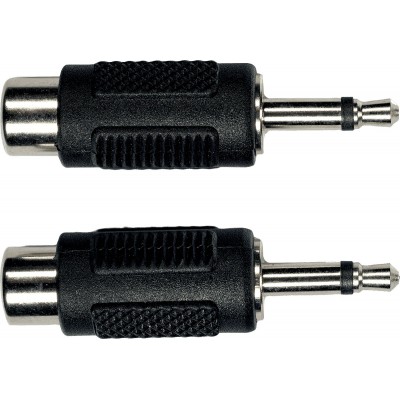 Adaptateur RCA Fem. Jack M Male 3.15 MM - Lot de 2