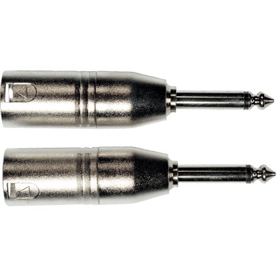 ADAPTATEUR JACK MALE XLR MALE - LOT DE 2