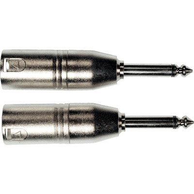 YELLOW CABLE Adaptateur Jack Male XLR Male - Lot de 2