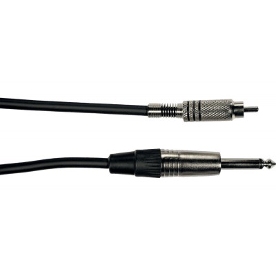 CABLE YELLOW CABLE ADAPTATEUR K01 RCA MALE / JACK MALE METAL