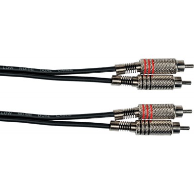 K04 2 X 1/4 STEREO PHONE TO 2 X RCA 10FT./ 3 M.