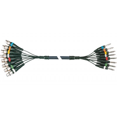YELLOW CABLE Octopaire 8 Jack Stéréo 8 XLR Fem. 3 M