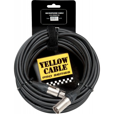 YELLOW CABLE Cordon XLR XLR 10 M Neutrik