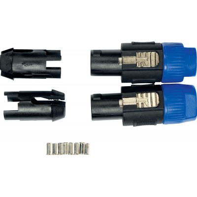 YELLOW CABLE Fiche Speakon Male 4 Points - Lot de 2