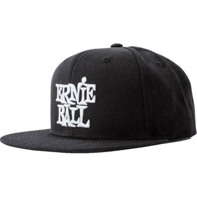 CASQUETTE NOIR LOGO EB BLANC