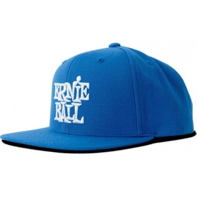 ERNIE BALL CASQUETTE BLEU LOGO EB BLANC