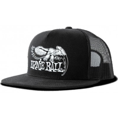 Ernie Ball Casquette Noir Logo Aigle Eb Blanc