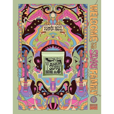 ERNIE BALL POSTER ERNIE BALL SLINKY 2022 FORMAT A0 MAGNUM