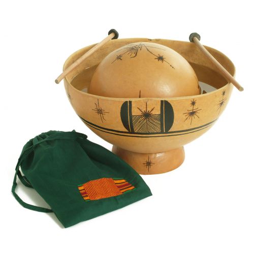 MT019 - AFRICAN WATER DRUM WITH BAG AND STICKS