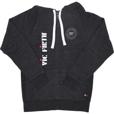 VIC FIRTH ZIP UP LOGO HOODIE LG