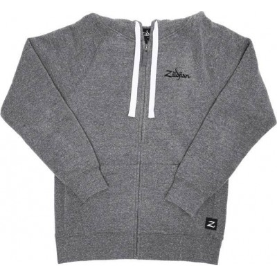 ZILDJIAN Grey Hooded Jacket Size L