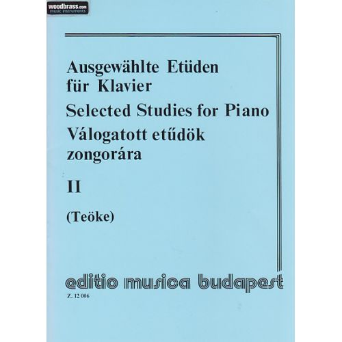 EMB (EDITIO MUSICA BUDAPEST) TEOKE - SELECTED STUDIES VOL.2