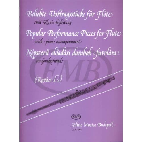 KOVACS L. - POPULAR PERFORMANCE PIECES - FLUTE, PIANO