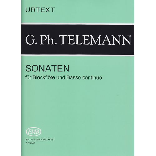 EMB (EDITIO MUSICA BUDAPEST) TELEMANN SONATEN FüR BLOCKFLöTE UND BASSO CONTINUO