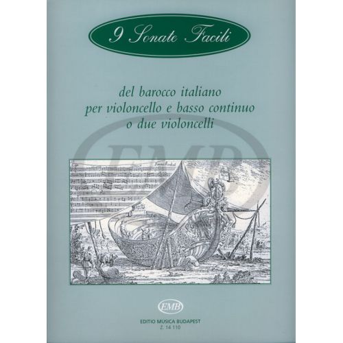 9 SONATES FACILES DU BAROQUE ITALIEN - VIOLONCELLE ET BC OU DEUX VIOLONCELLES