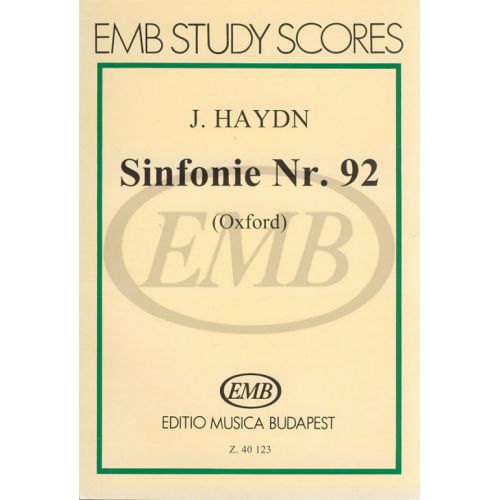 EMB (EDITIO MUSICA BUDAPEST) Haydn - Syphony NR 92 - Study Score