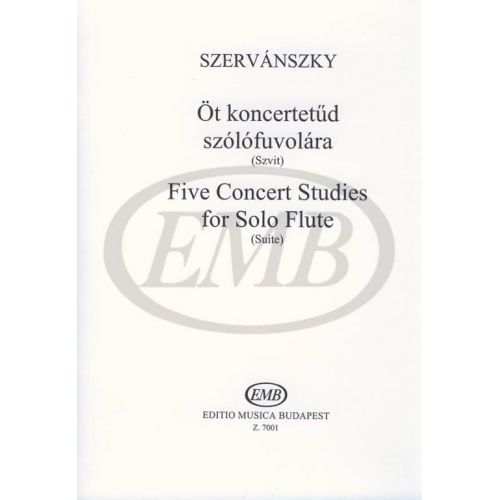  Szervanszky E. - Five Concert Studies - Flute 