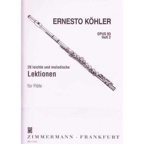 KOHLER ERNESTO - 20 ETUDES MELODIQUES OP.93 VOL.2