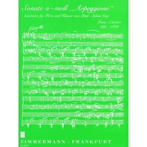 ZIMMERMANN SCHUBERT FRANZ - SONATE A-MOLL