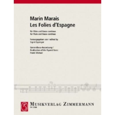 MARIN MARAIS - LES FOLIES D'ESPAGNE - FLUTE & BASSE CONTINUE