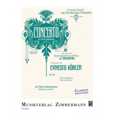  Kohler Ernesto - Concerto Op.97 En Sol Mineur - Flute and Piano
