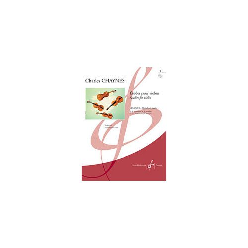 BILLAUDOT CHAYNES CHARLES - ETUDES POUR LE VIOLON VOLUME 1 : 20 ETUDES - ETUDES