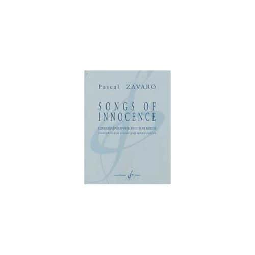 ZAVARO P. - SONGS OF INNOCENCE - VIOLON ET ENSEMBLE