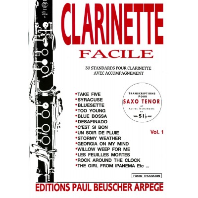 PAUL BEUSCHER PUBLICATIONS Clarinette facile Vol 1