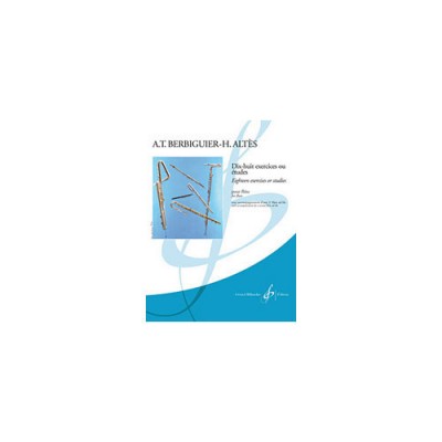 BERBIGUIER - 18 ETUDES - FLUTE