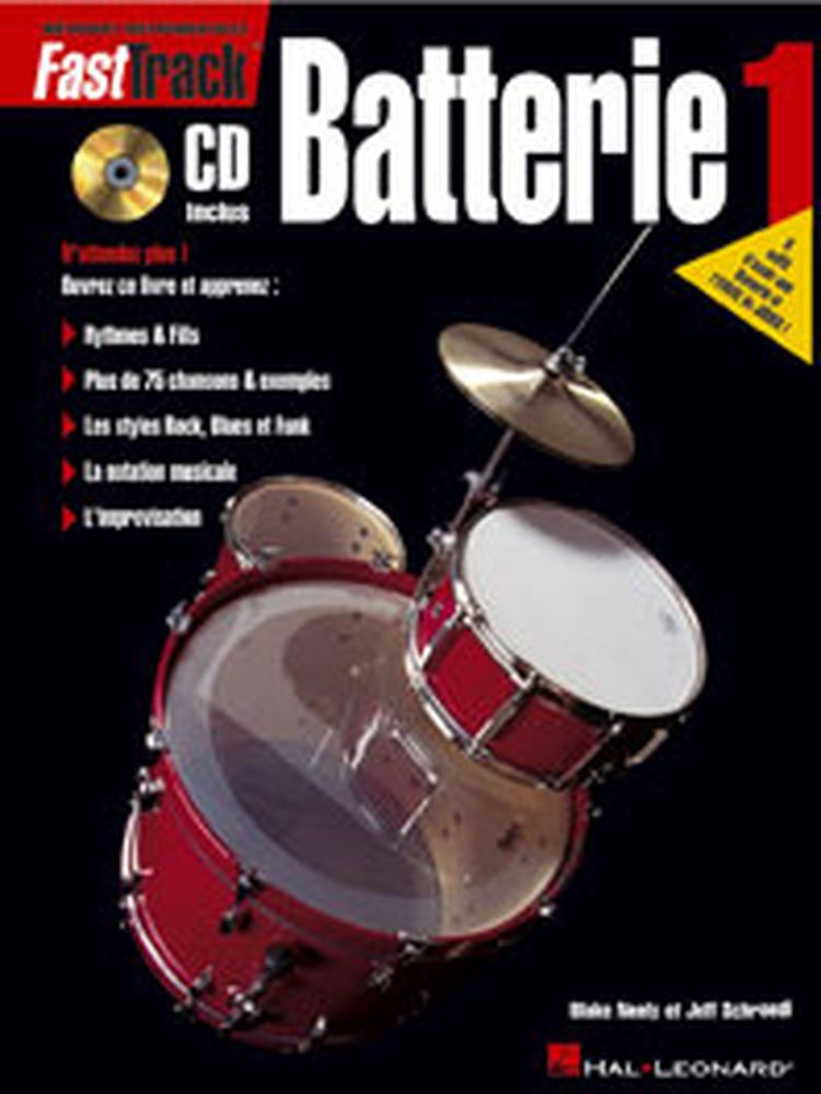 HAL LEONARD FAST TRACK BATTERIE VOL.1 + CD