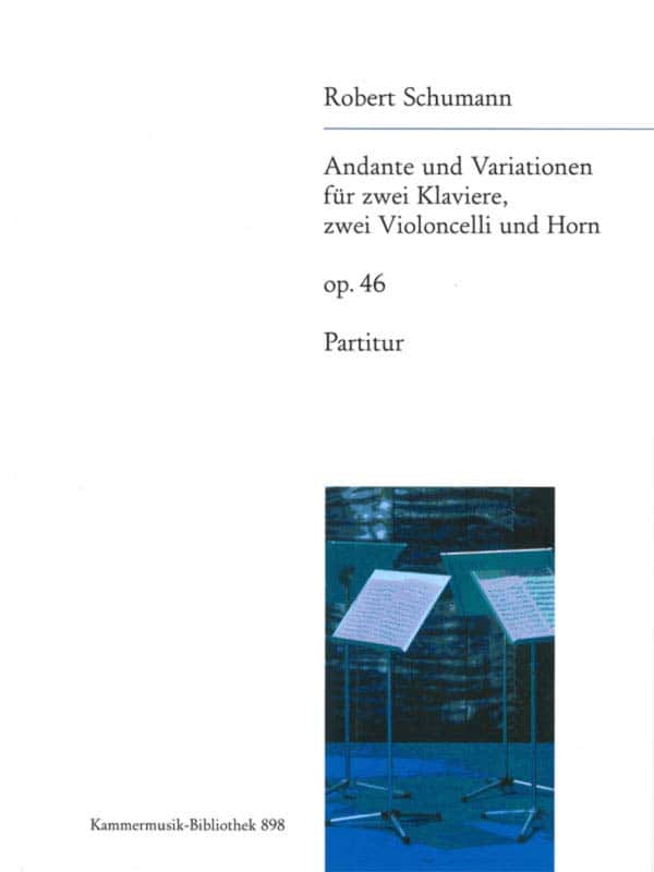 EDITION BREITKOPF SCHUMANN ROBERT - ANDANTE UND VARIATIONEN OP. 46 - FULL SCORE